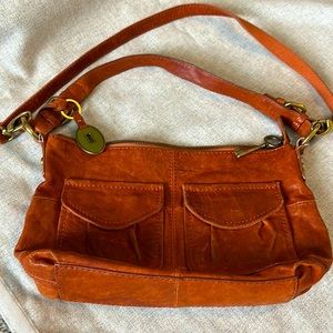 Fossil Medium Baguette Shoulder and Crossbody Bag